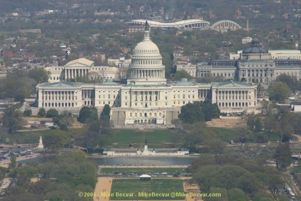 View east from the Washington Monument