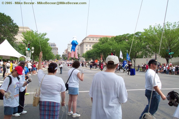 The parade begins