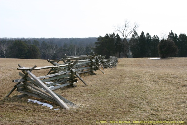 Wooden fence