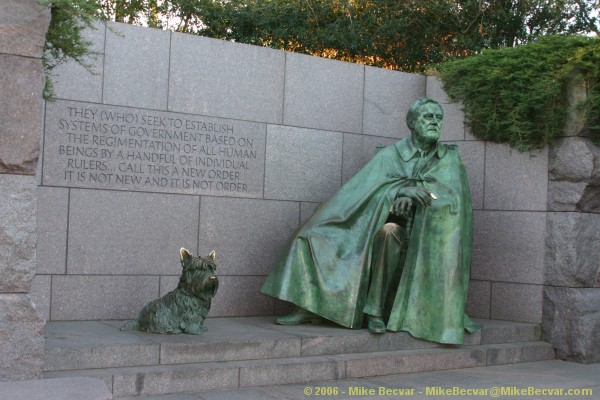 FDR and his dog, Fala