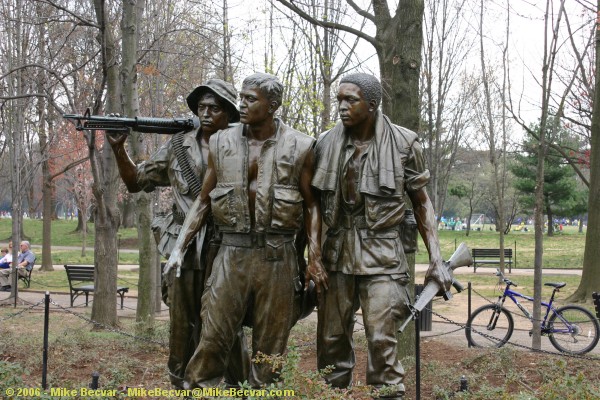 Three Servicemen statue