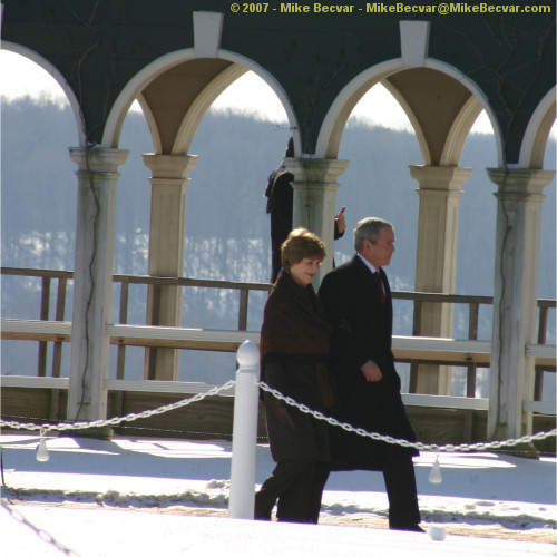 President George W. Bush and First Lady Laura Bush