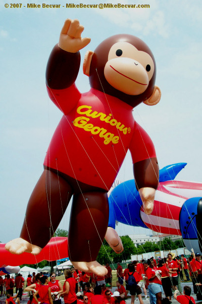 Curious George helium balloon