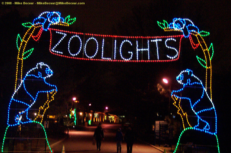 Entrace to ZooLights at the National Zoo