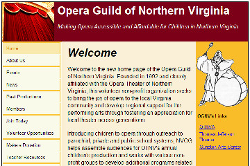 Opera Guild of Northern Virginia Website