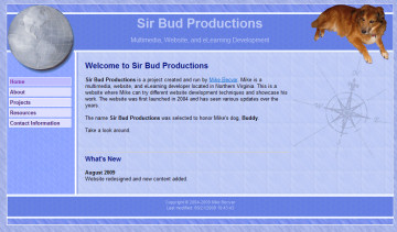 Sir Bud Productions Website
